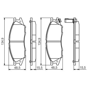 BOSCH Sada brzdových platničiek   0 986 495 146_thumb7