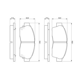 BOSCH Sada brzdových platničiek   0 986 461 123_thumb5