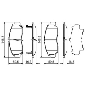 BOSCH Sada brzdových platničiek   0 986 424 722_thumb5