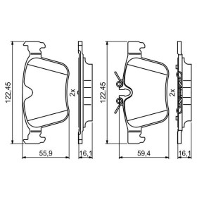 BOSCH Sada brzdových platničiek   0 986 494 819_thumb7