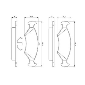 BOSCH Sada brzdových platničiek   0 986 466 402_thumb5