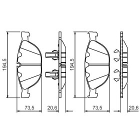 BOSCH Sada brzdových platničiek   0 986 494 349_thumb7