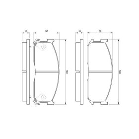 BOSCH Sada brzdových platničiek   0 986 460 020_thumb5