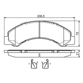 BOSCH Sada brzdových platničiek   0 986 494 677_thumb5