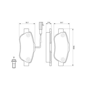 BOSCH Sada brzdových platničiek   0 986 494 114_thumb5