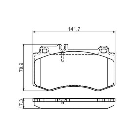 BOSCH Sada brzdových platničiek   0 986 494 405_thumb7