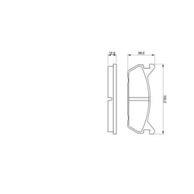 BOSCH Sada brzdových platničiek   0 986 461 146_thumb5