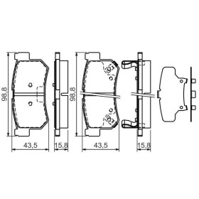 BOSCH Sada brzdových platničiek   0 986 494 237_thumb7