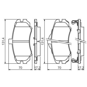 BOSCH Sada brzdových platničiek   0 986 494 426_thumb5