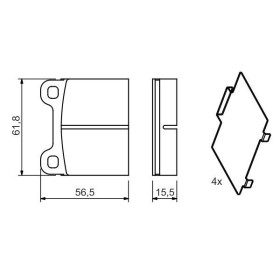 BOSCH Sada brzdových platničiek   0 986 466 302_thumb5