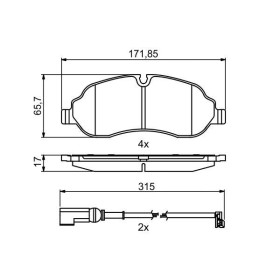 BOSCH Sada brzdových platničiek   0 986 494 845_thumb7