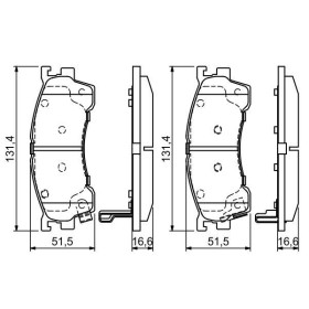 BOSCH Sada brzdových platničiek   0 986 424 694_thumb5