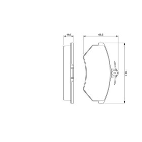 BOSCH Sada brzdových platničiek   0 986 460 944_thumb5