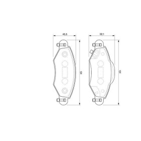 BOSCH Sada brzdových platničiek   0 986 424 788_thumb5