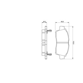 BOSCH Sada brzdových platničiek   0 986 424 535_thumb7