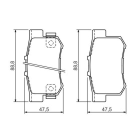 BOSCH Sada brzdových platničiek   0 986 494 358_thumb7