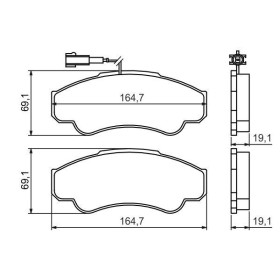 BOSCH Sada brzdových platničiek   0 986 424 769_thumb5