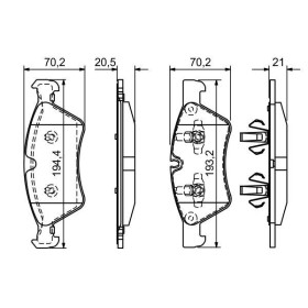 BOSCH Sada brzdových platničiek   0 986 494 165_thumb5