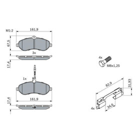 BOSCH Sada brzdových platničiek   0 986 494 163_thumb5