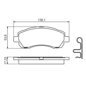 BOSCH Sada brzdových platničiek   0 986 424 770_thumb5