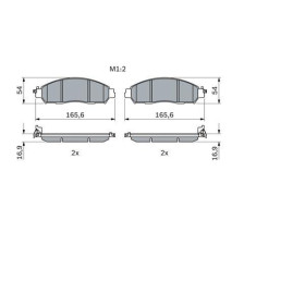 BOSCH Sada brzdových platničiek   0 986 424 837_thumb7