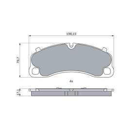 BOSCH Sada brzdových platničiek   0 986 424 925_thumb5