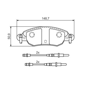 BOSCH Sada brzdových platničiek   0 986 424 598_thumb5