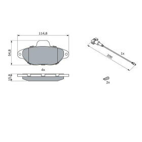 BOSCH Sada brzdových platničiek   0 986 494 115_thumb5