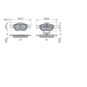 BOSCH Sada brzdových platničiek, kotúč. brzda   0 986 424 034_thumb7