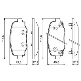 BOSCH Sada brzdových platničiek   0 986 494 930_thumb7