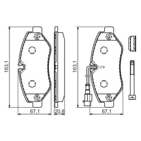 BOSCH Sada brzdových platničiek   0 986 494 334_thumb7