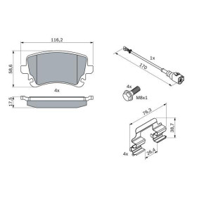 BOSCH Sada brzdových platničiek   0 986 494 583_thumb5