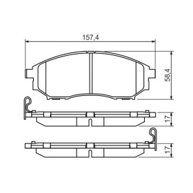 BOSCH Sada brzdových platničiek   0 986 494 295_thumb7