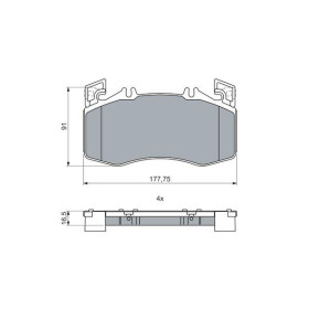 BOSCH Sada brzdových platničiek   0 986 460 024_thumb5