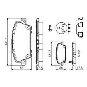 BOSCH Sada brzdových platničiek   0 986 494 611_thumb7