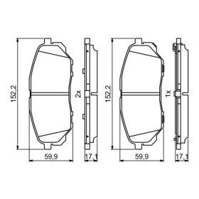 BOSCH Sada brzdových platničiek   0 986 494 827_thumb7