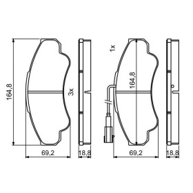 BOSCH Sada brzdových platničiek   0 986 494 850_thumb7