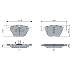 BOSCH Sada brzdových platničiek, kotúč. brzda   0 986 494 898_thumb7