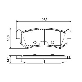 BOSCH Sada brzdových platničiek   0 986 494 133_thumb5