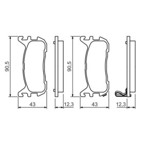 BOSCH Sada brzdových platničiek   0 986 494 482_thumb5