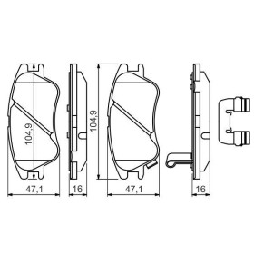 BOSCH Sada brzdových platničiek   0 986 494 630_thumb7