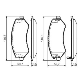 BOSCH Sada brzdových platničiek   0 986 494 357_thumb7