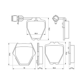 BOSCH Sada brzdových platničiek   0 986 424 689_thumb5