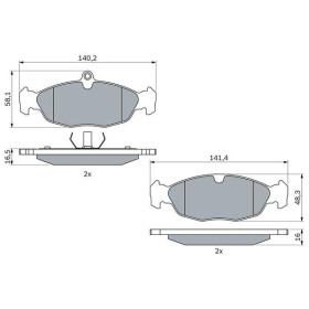 BOSCH Sada brzdových platničiek   0 986 460 938_thumb5