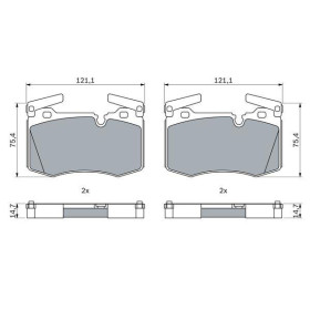 BOSCH Sada brzdových platničiek   0 986 424 918_thumb5