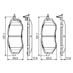 BOSCH Sada brzdových platničiek   0 986 494 679_thumb7