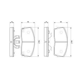 BOSCH Sada brzdových platničiek   0 986 493 390_thumb5