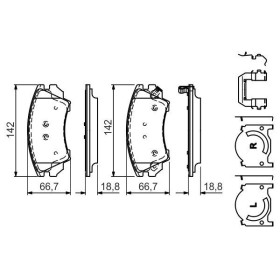 BOSCH Sada brzdových platničiek   0 986 494 609_thumb5