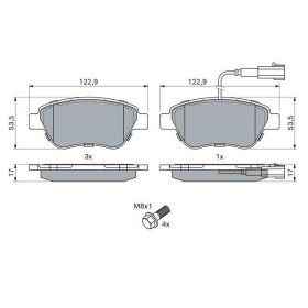 BOSCH Sada brzdových platničiek   0 986 424 597_thumb7