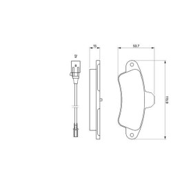 BOSCH Sada brzdových platničiek   0 986 460 991_thumb5